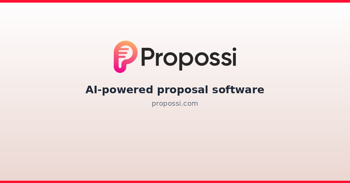Propossi AI-powered proposal software